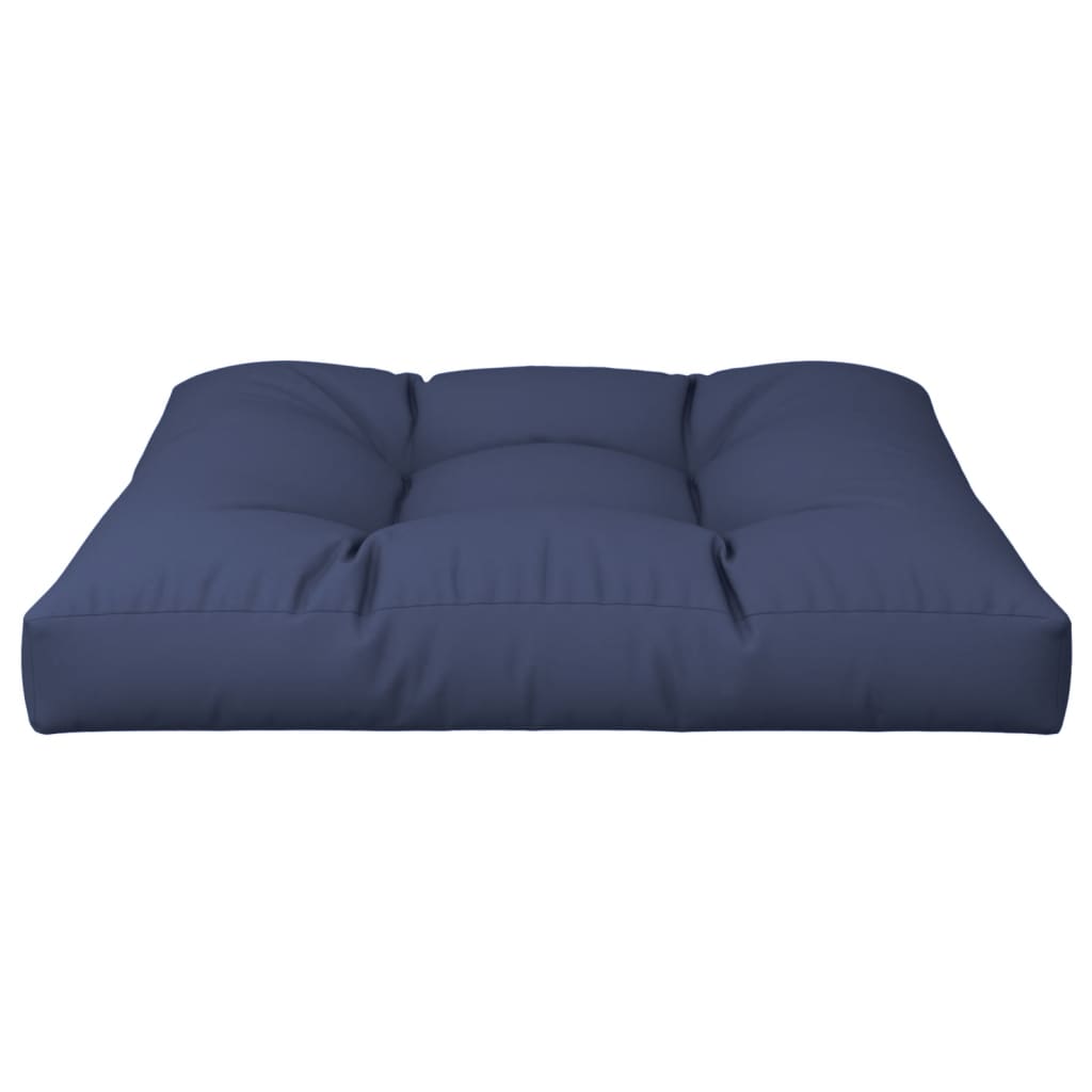 Cuscino per Pallet Blu Marino 70x70x12 cm in Tessuto