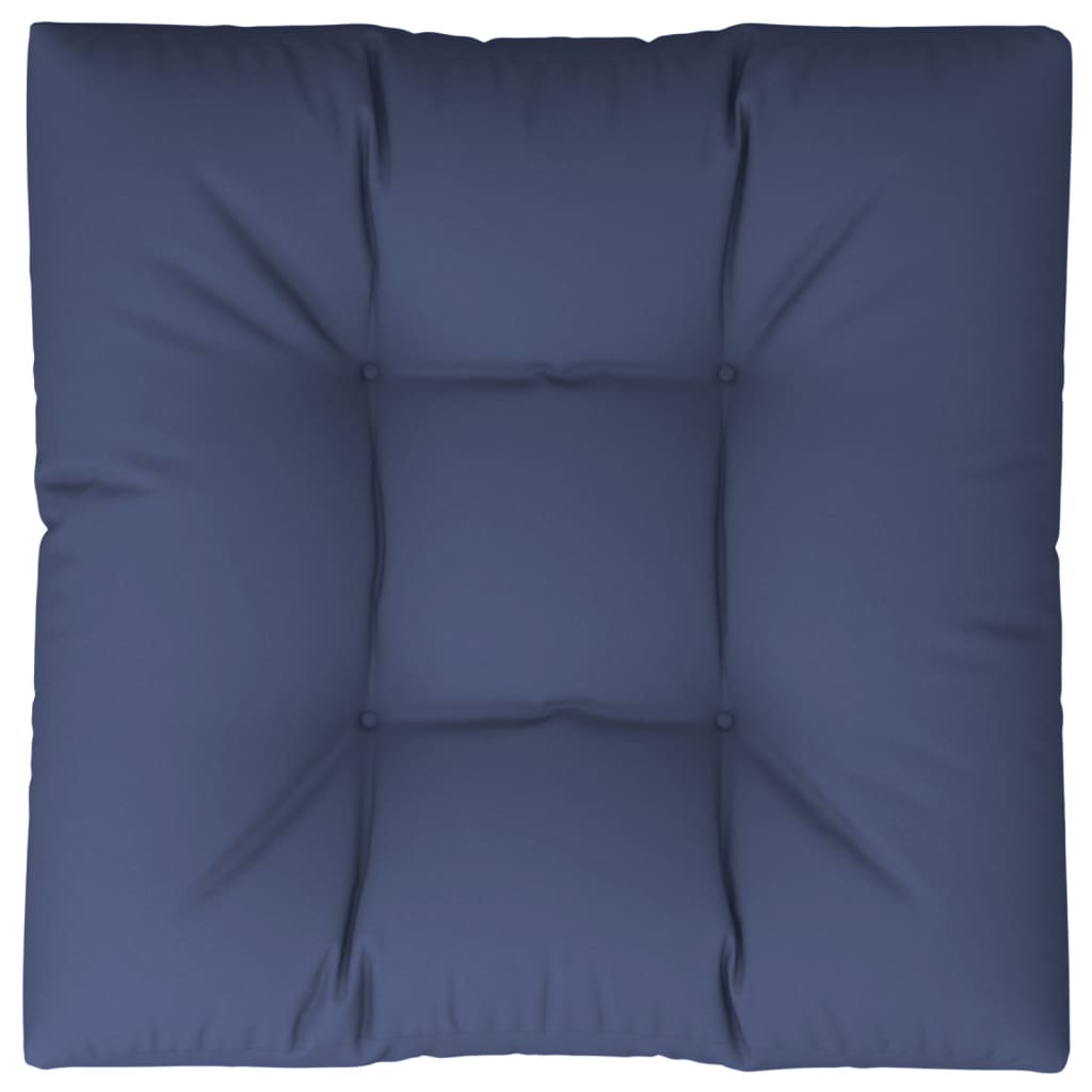 Cuscino per Pallet Blu Marino 70x70x12 cm in Tessuto