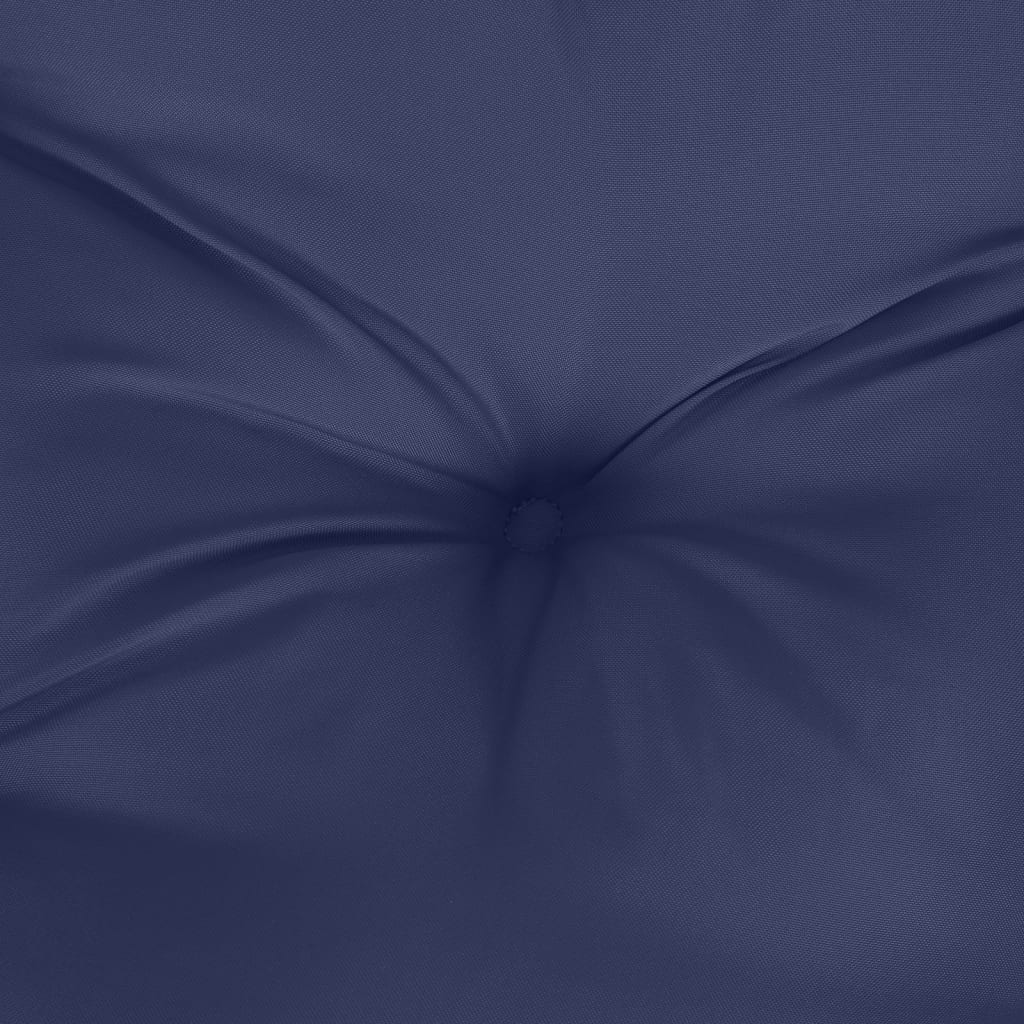 Cuscino per Pallet Blu Marino 70x70x12 cm in Tessuto