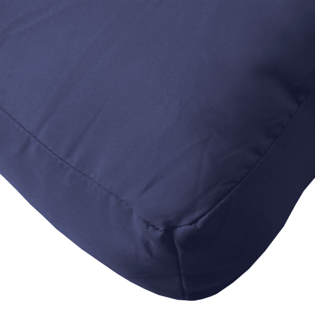 Cuscino per Pallet Blu Marino 80x80x12 cm in Tessuto