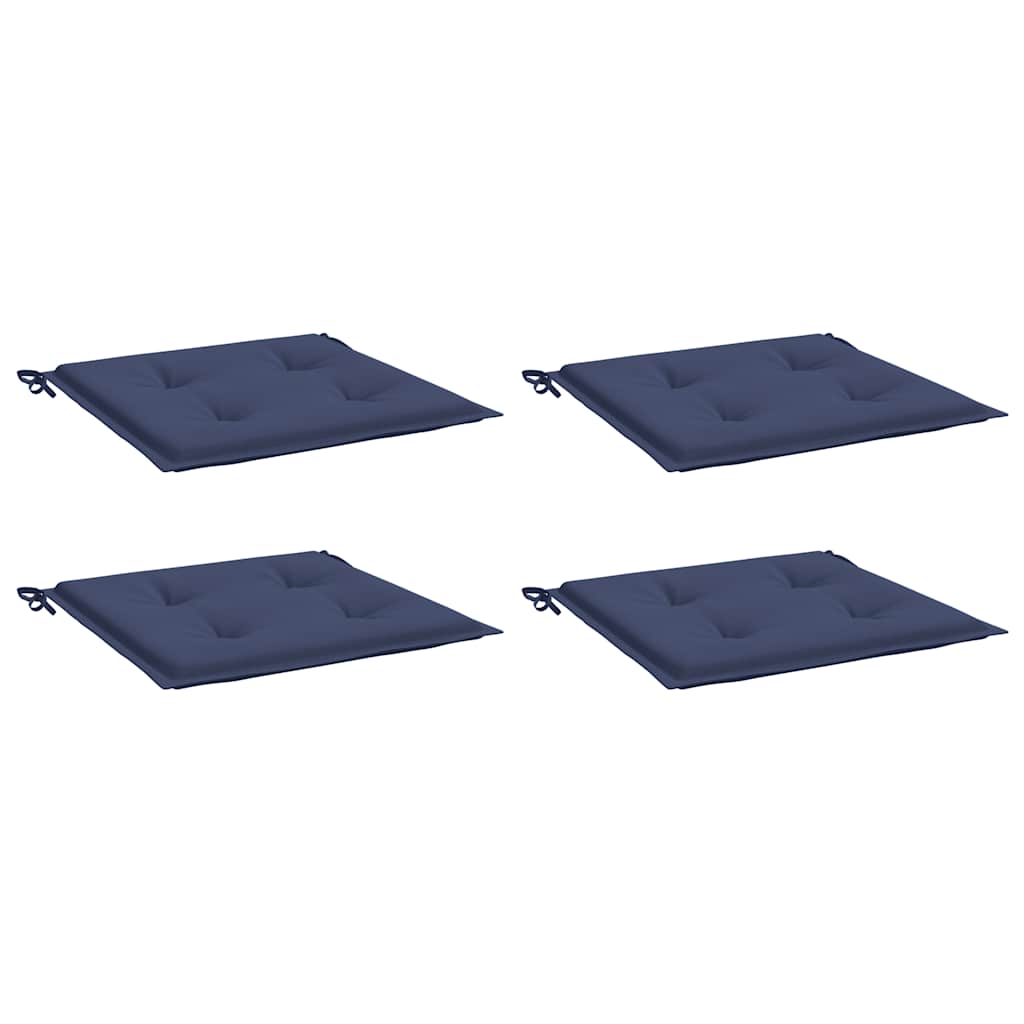 Cuscini per Pallet 4 pz Blu Marino 40x40x3 cm in Tessuto Oxford