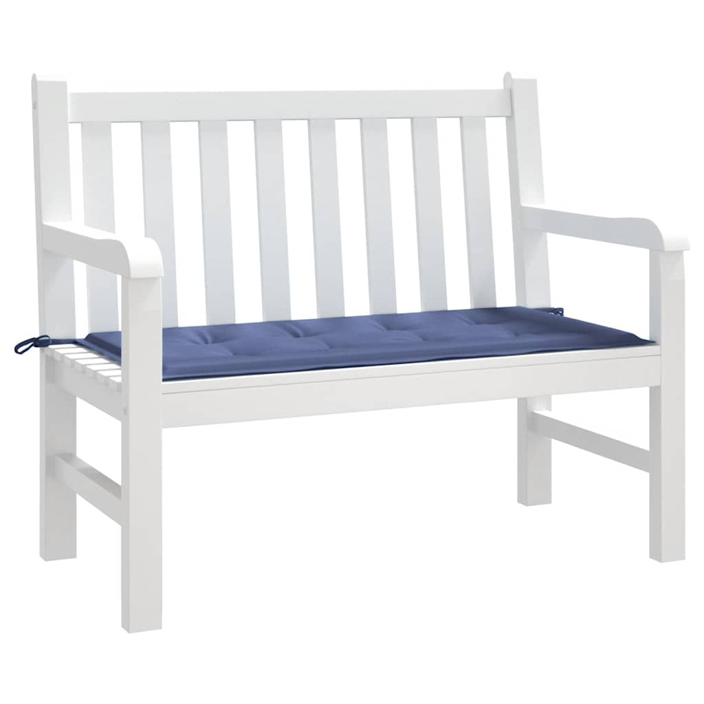 Cuscino Panca da Giardino Blu Marino 120x50x3 cm Tessuto Oxford