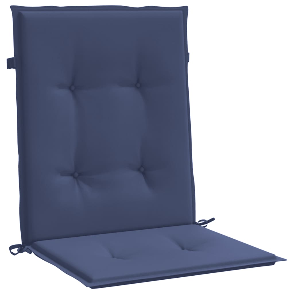 Cuscini posteriori 4 pz Blu navy 100 x 50 x 4 cm