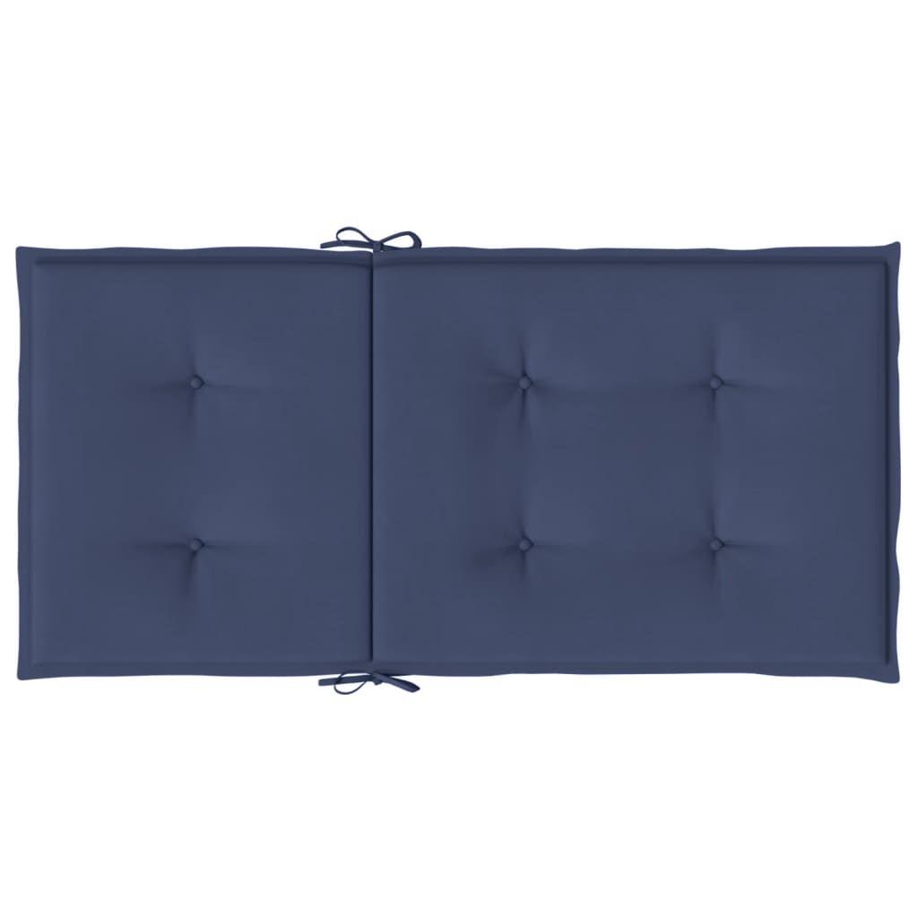 Cuscini posteriori 4 pz Blu navy 100 x 50 x 4 cm