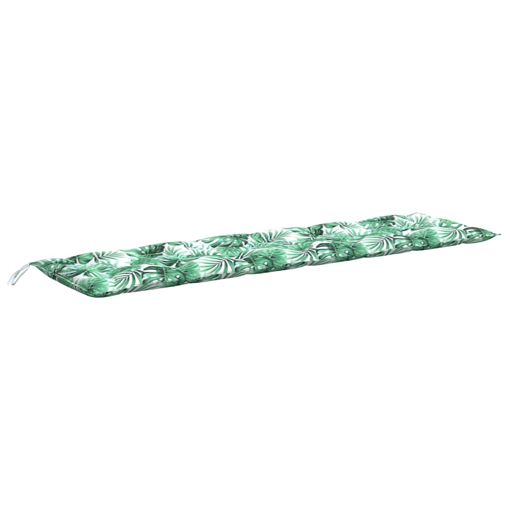 Cuscino per Panca a Foglie 180x50x7 cm in Tessuto Oxford