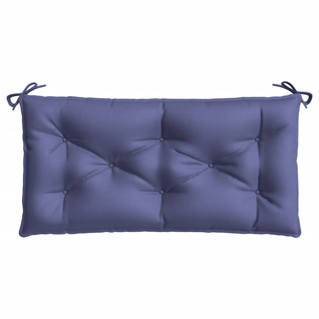 Cuscini per Panca 2 pz Blu Marino 100x50x7 cm in Tessuto Oxford