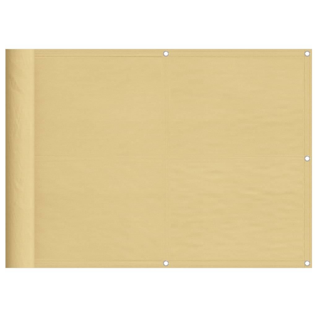 Paravento da Balcone Sabbia 75x700 cm 100% Poliestere Oxford