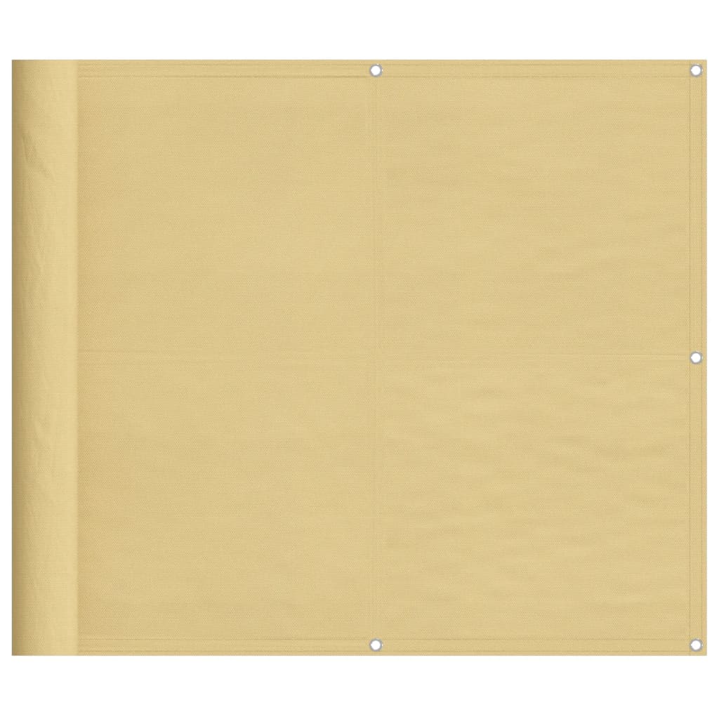 Paravento da Balcone Sabbia 90x600 cm 100% Poliestere Oxford