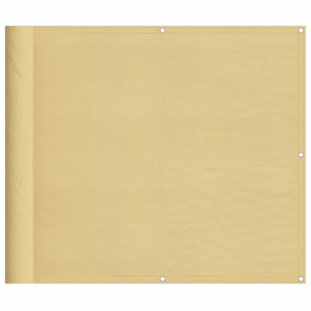 Paravento da Balcone Sabbia 90x700 cm 100% Poliestere Oxford