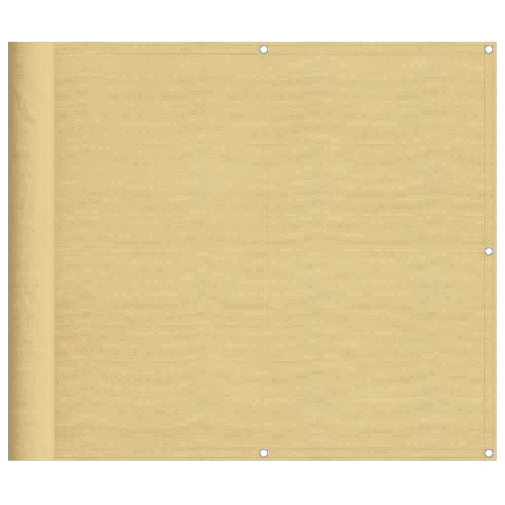 Paravento da Balcone Sabbia 90x800 cm 100% Poliestere Oxford