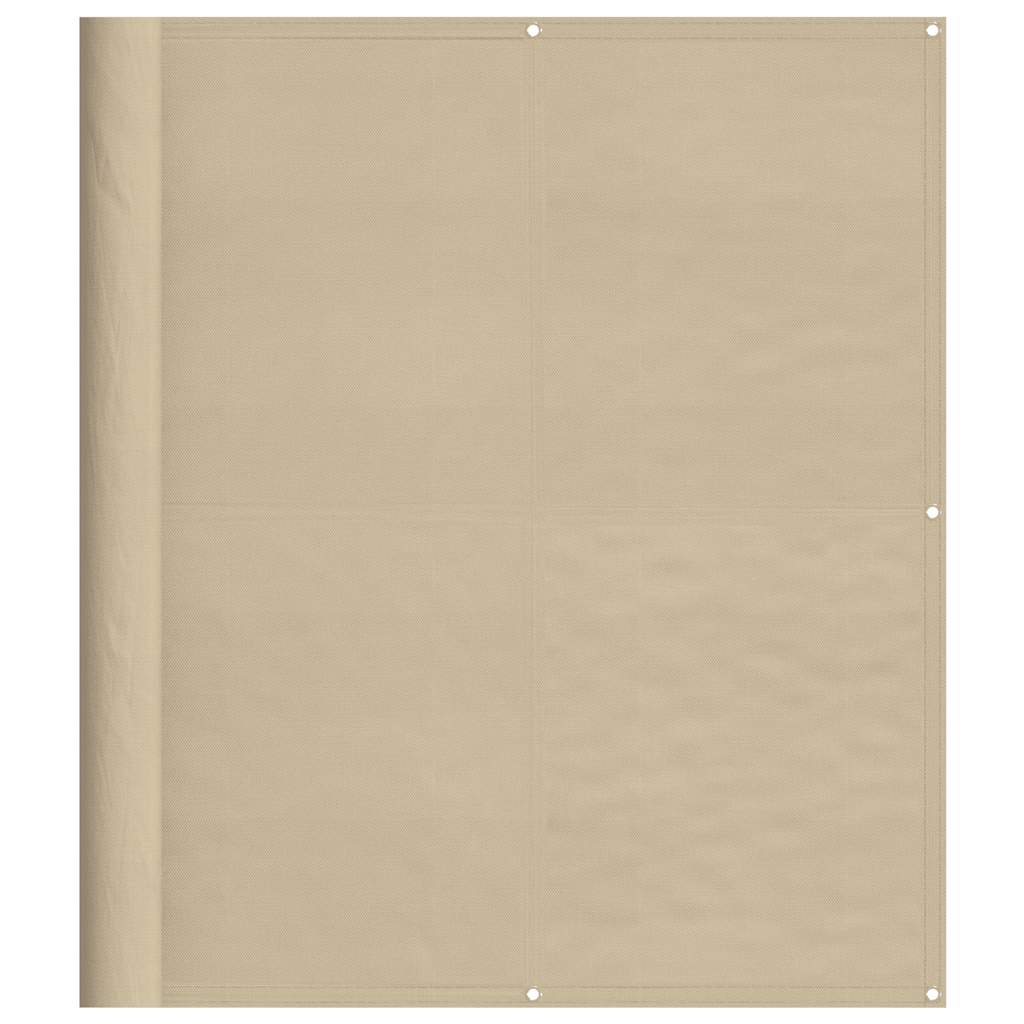 Paravento da Balcone Beige 120x700 cm 100% Poliestere Oxford