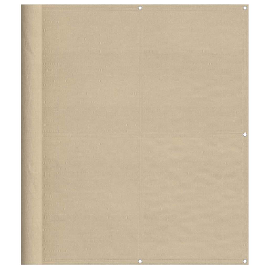 Paravento da Balcone Beige 120x800 cm 100% Poliestere Oxford