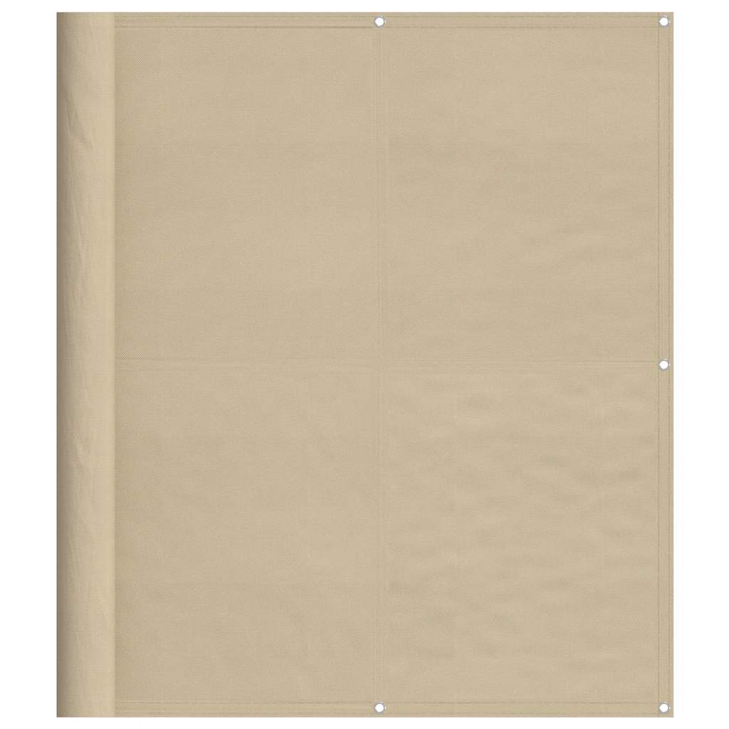 Paravento da Balcone Beige 120x1000 cm 100% Poliestere Oxford