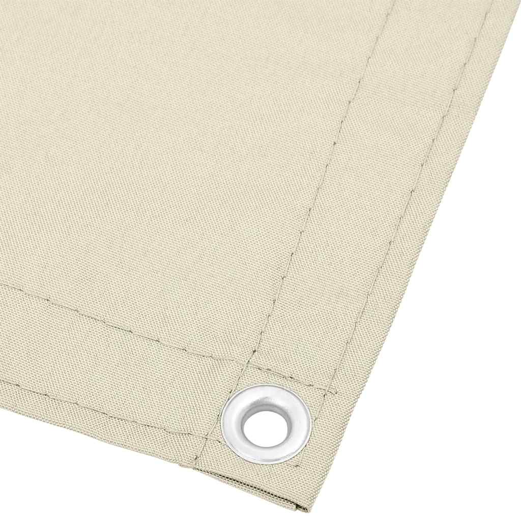 Paravento da Balcone Crema 75x800 cm 100% Poliestere Oxford
