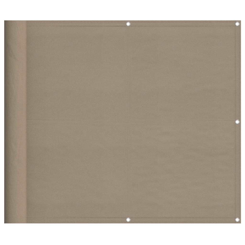 Paravento da Balcone Tortora 90x800 cm 100% Poliestere Oxford