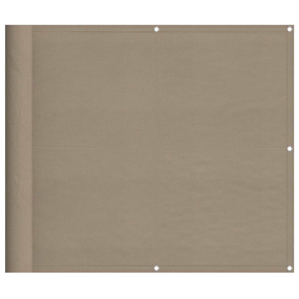 Paravento da Balcone Tortora 90x1000 cm 100% Poliestere Oxford