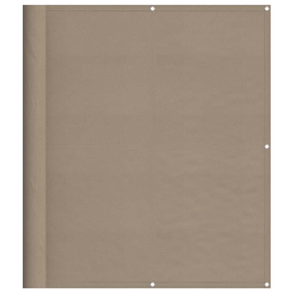Paravento da Balcone Tortora 120x700 cm 100% Poliestere Oxford