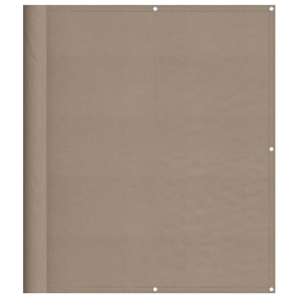 Paravento da Balcone Tortora 120x800 cm 100% Poliestere Oxford
