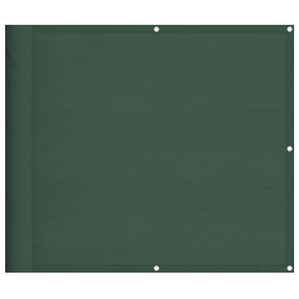 Paravento Balcone Verde Scuro 90x800 cm 100% Poliestere Oxford