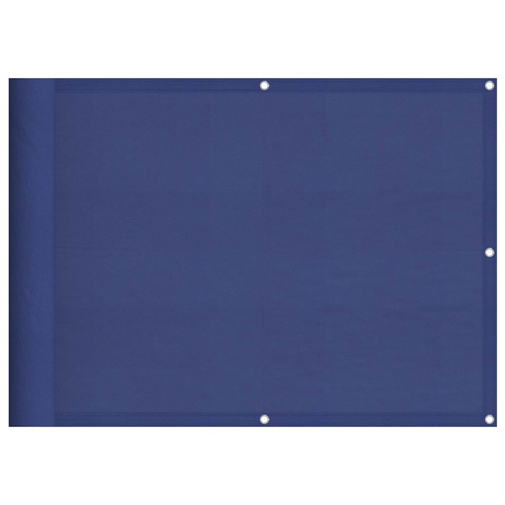 Paravento da Balcone Blu 75x700 cm 100% Poliestere Oxford