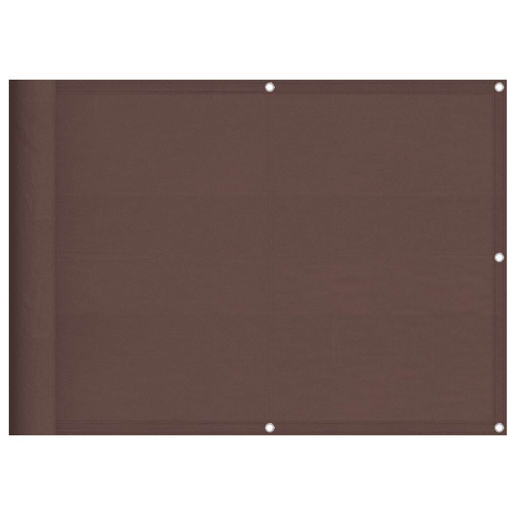 Paravento da Balcone Marrone 75x1000 cm 100% Poliestere Oxford