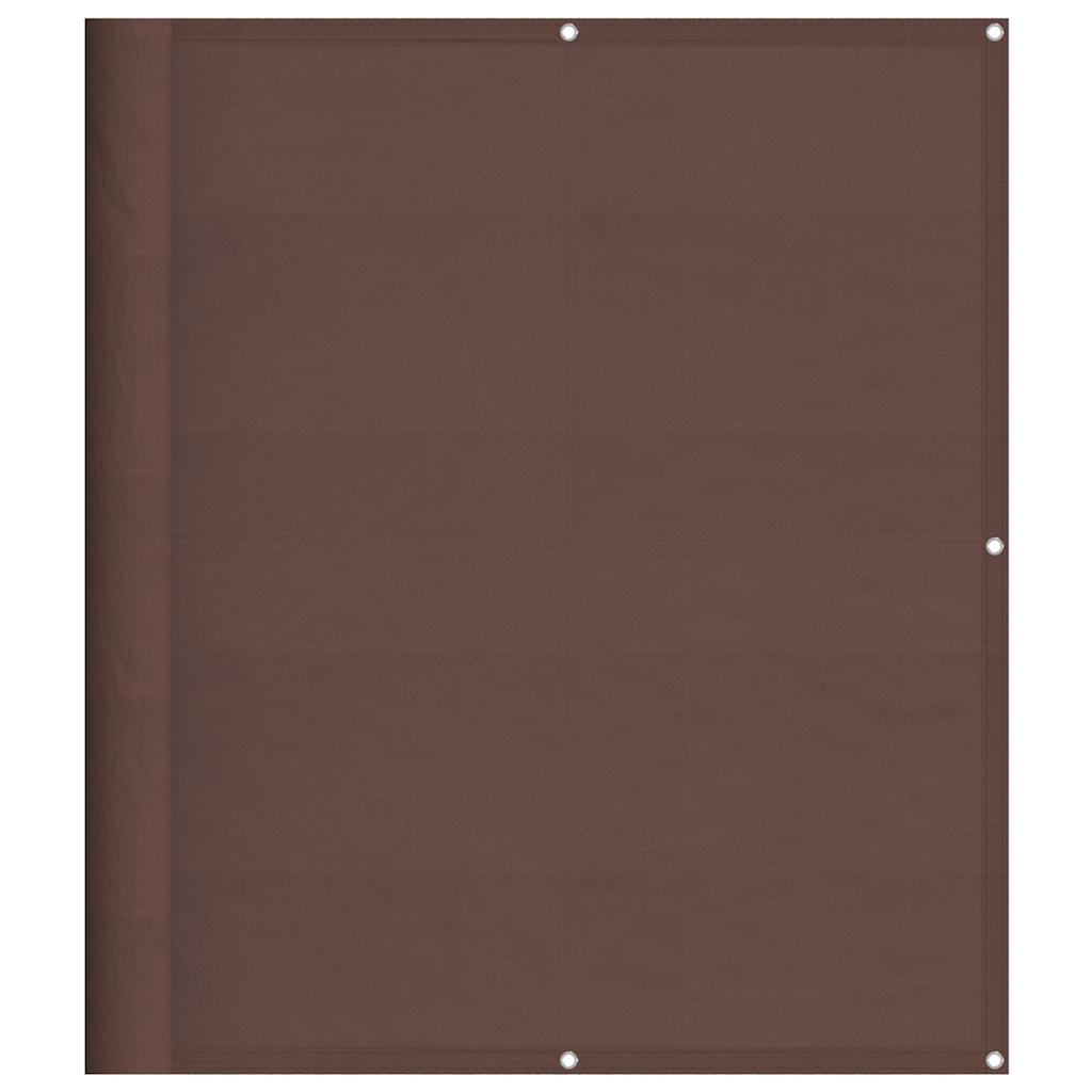 Paravento da Balcone Marrone 120x700 cm 100% Poliestere Oxford