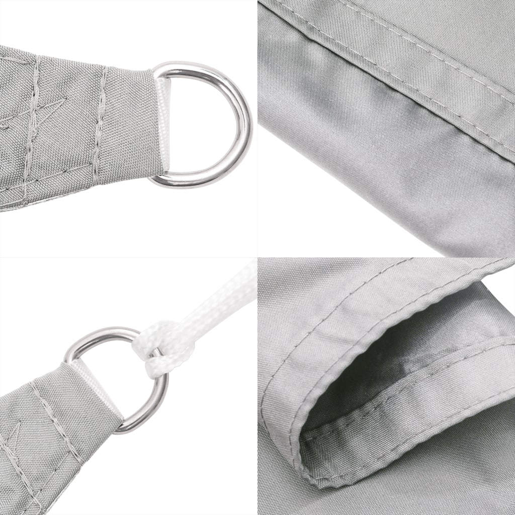 Vela Parasole Grigio Chiaro 3,5x2 m 100% Poliestere Oxford