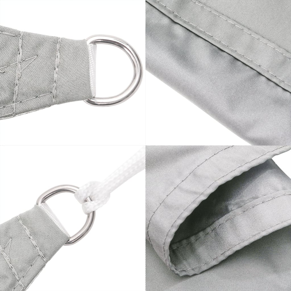 Vela Parasole Grigio Chiaro 6x3 m 100% Poliestere Oxford
