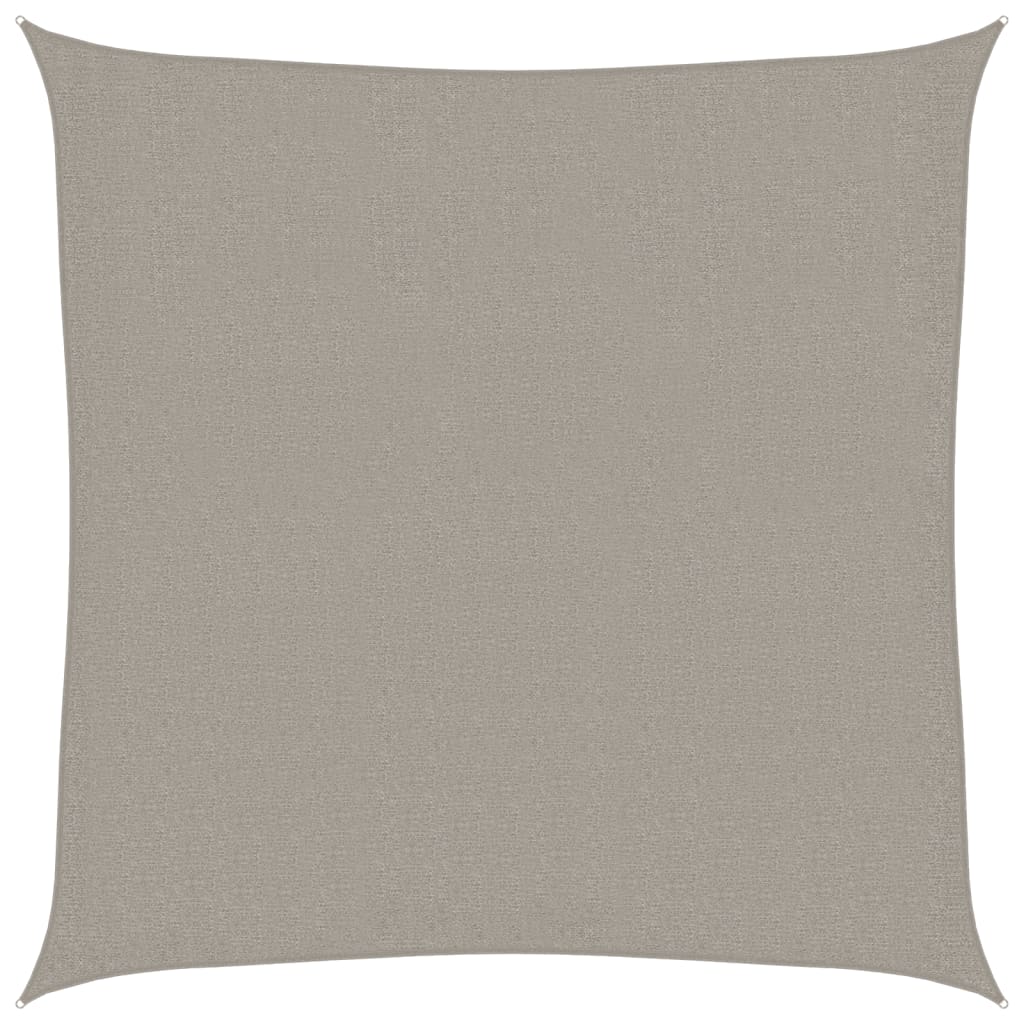 Vela Parasole 160 g/m² Quadrata Grigio Chiaro 2x2 m in HDPE