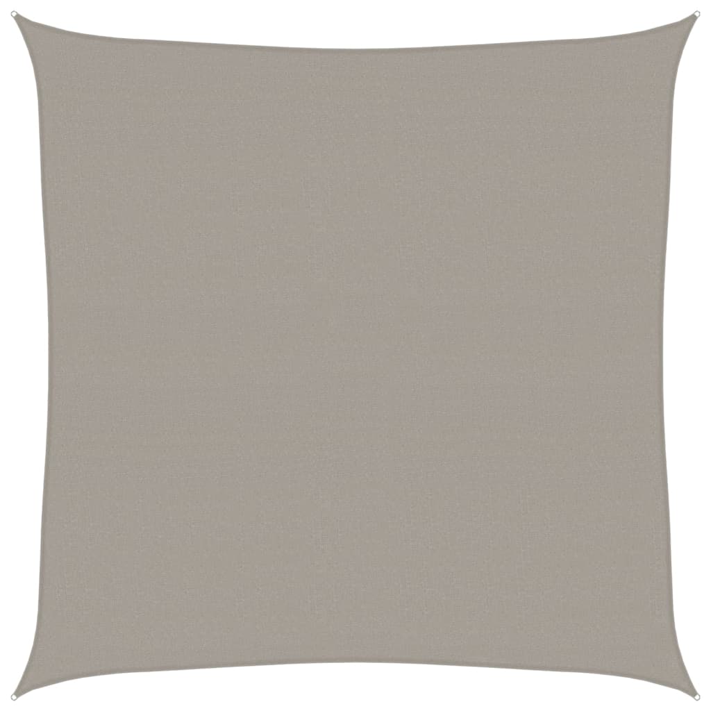 Vela Parasole 160 g/m² Quadrata Grigio Chiaro 7x7 m in HDPE
