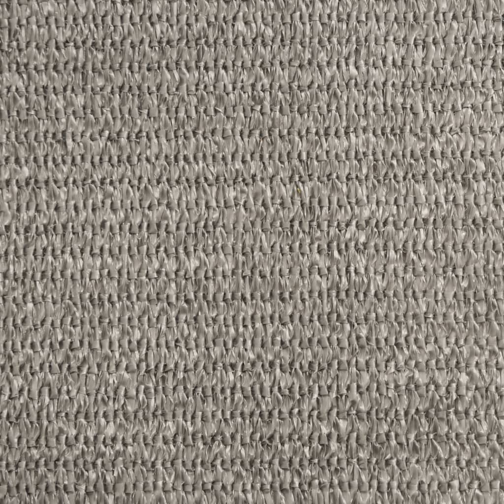 Vela Parasole 160 g/m² Quadrata Grigio Chiaro 7x7 m in HDPE