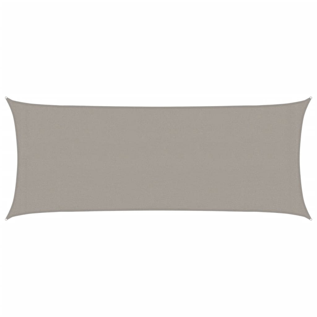 Vela Parasole 160 g/m² Rettangolare Grigio Chiaro 2x4,5 m HDPE