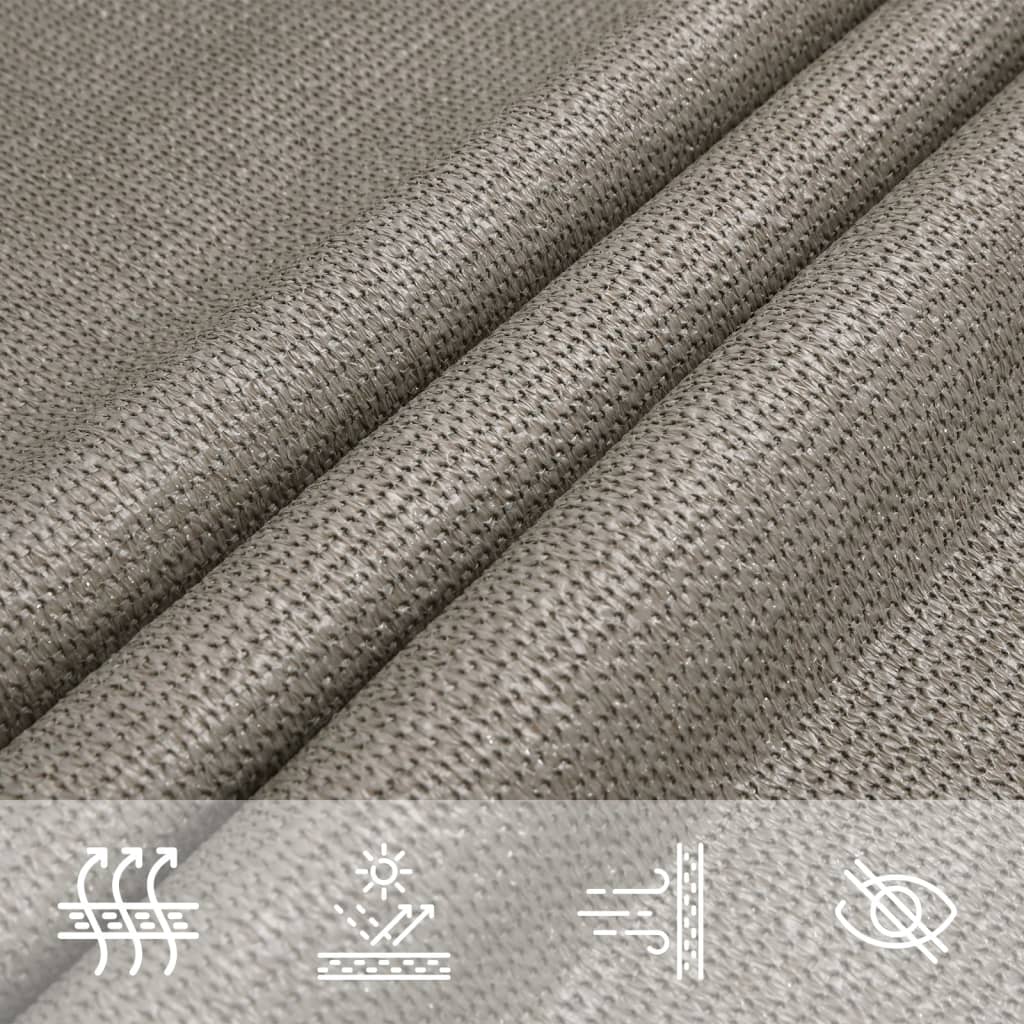 Vela Parasole 160 g/m² Rettangolare Grigio Chiaro 2x4,5 m HDPE