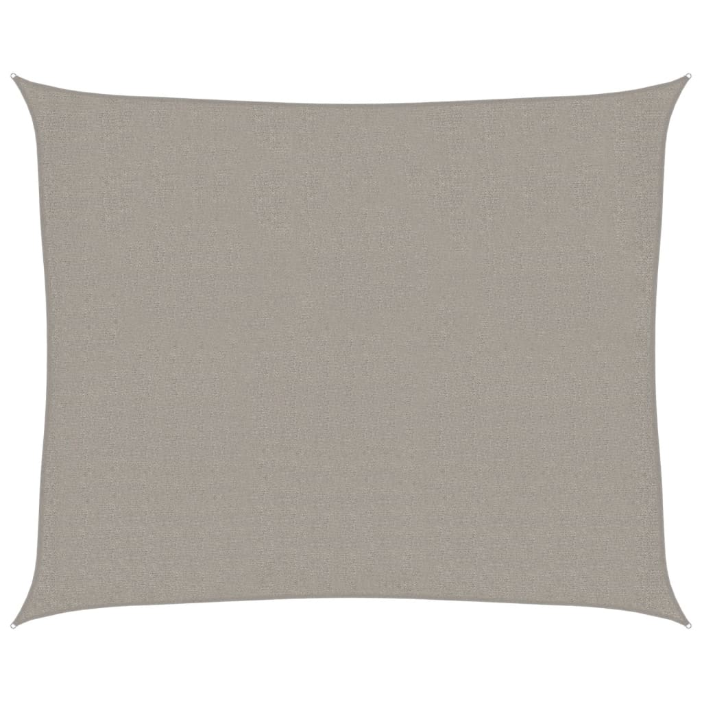 Vela Parasole 160 g/m² Rettangolare Grigio Chiaro 2,5x3 m HDPE