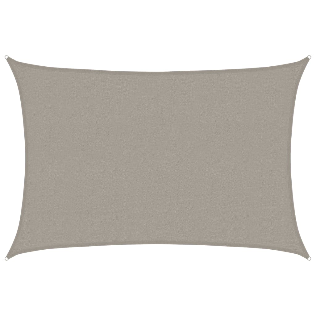 Vela Parasole 160 g/m² Rettangolare Grigio Chiaro 2,5x3,5m HDPE