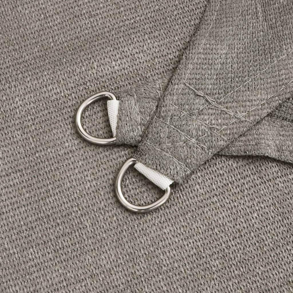 Vela Parasole 160 g/m² Rettangolare Grigio Chiaro 3x6 m in HDPE