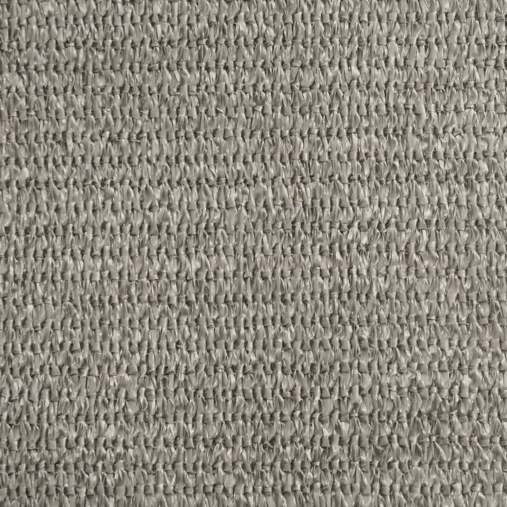 Vela Parasole 160 g/m² Rettangolare Grigio Chiaro 3x6 m in HDPE