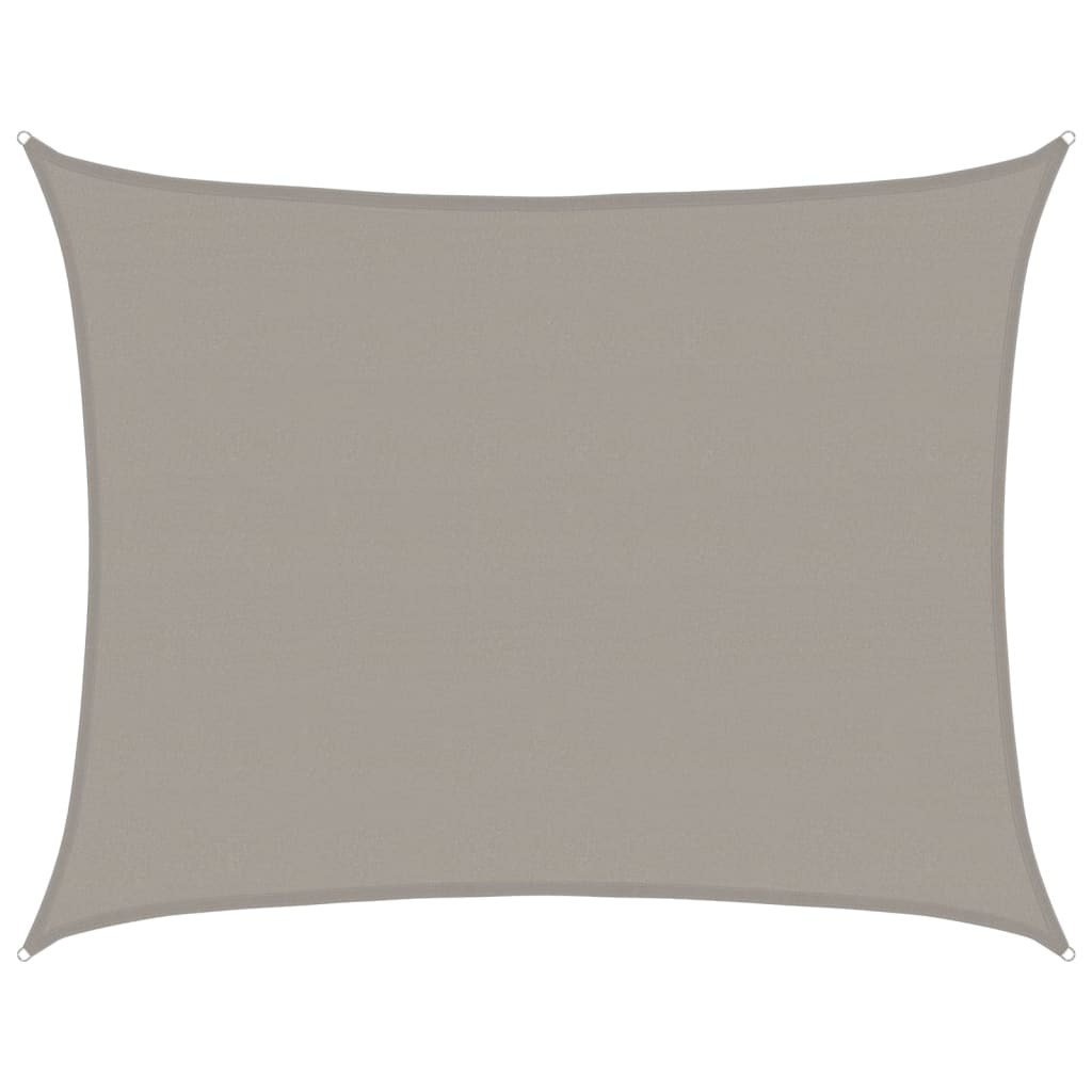 Vela Parasole 160 g/m² Rettangolare Grigio Chiaro 6x7 m in HDPE