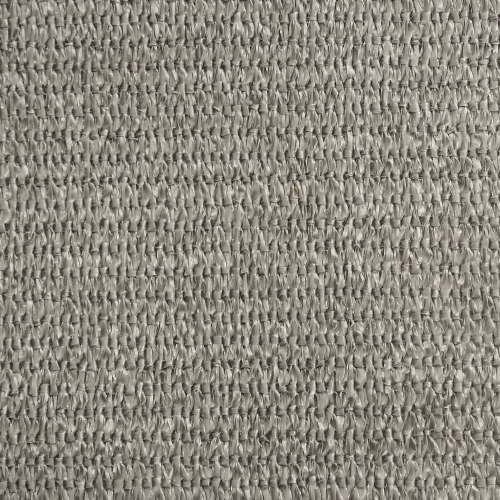 Vela Parasole 160 g/m² Trapezio Grigio Chiaro 4/5x4 m in HDPE