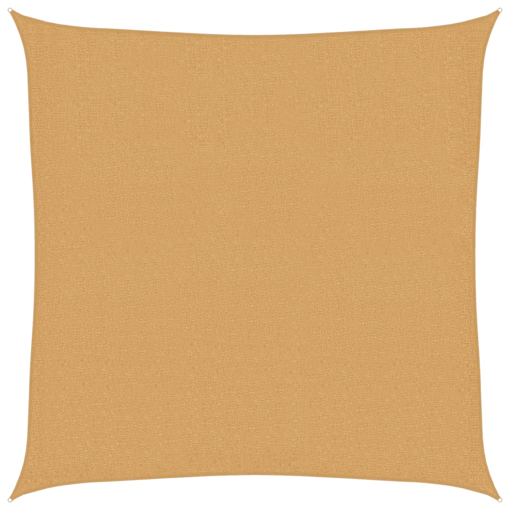 Vela Parasole 160 g/m² Quadrata Sabbia 3x3 m in HDPE
