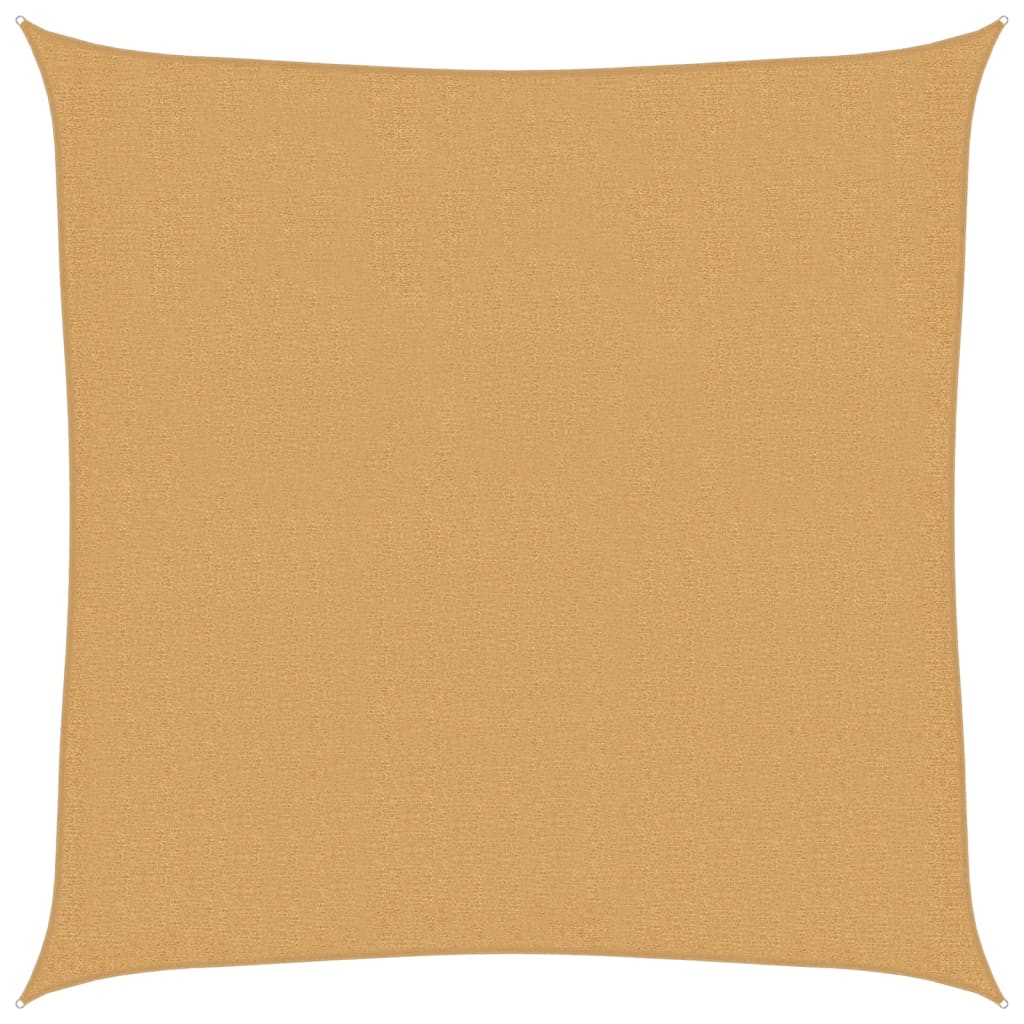 Vela Parasole 160 g/m² Quadrata Sabbia 3,6x3,6 m in HDPE