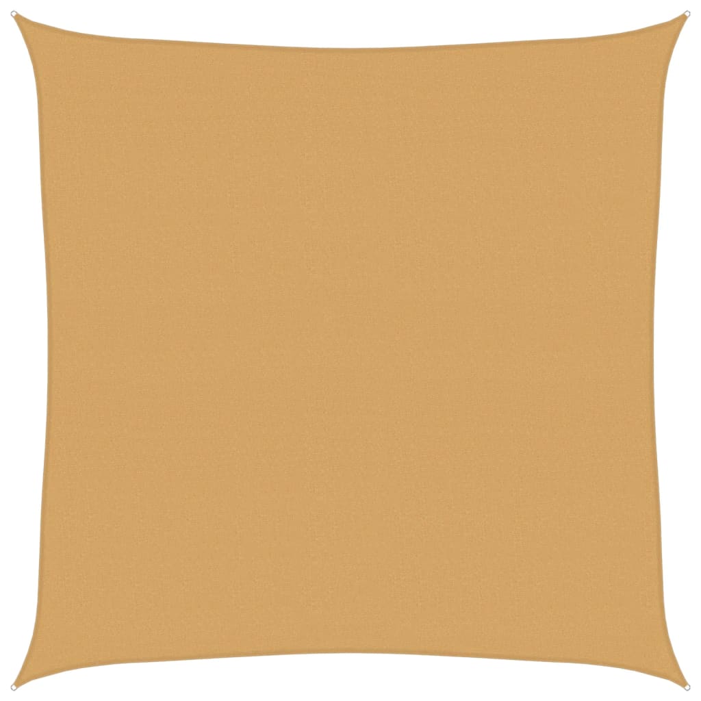 Vela Parasole 160 g/m² Quadrata Sabbia 6x6 m in HDPE