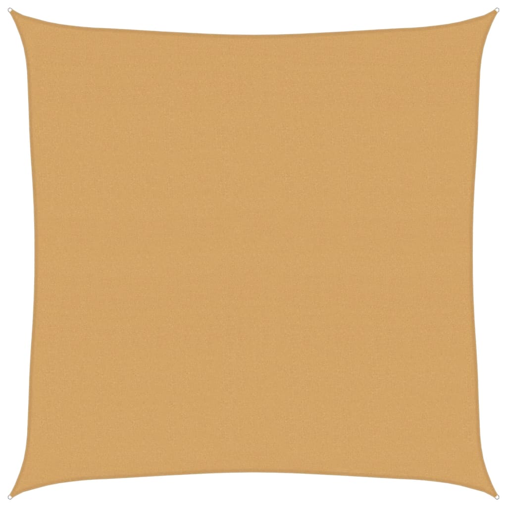 Vela Parasole 160 g/m² Quadrata Sabbia 7x7 m in HDPE