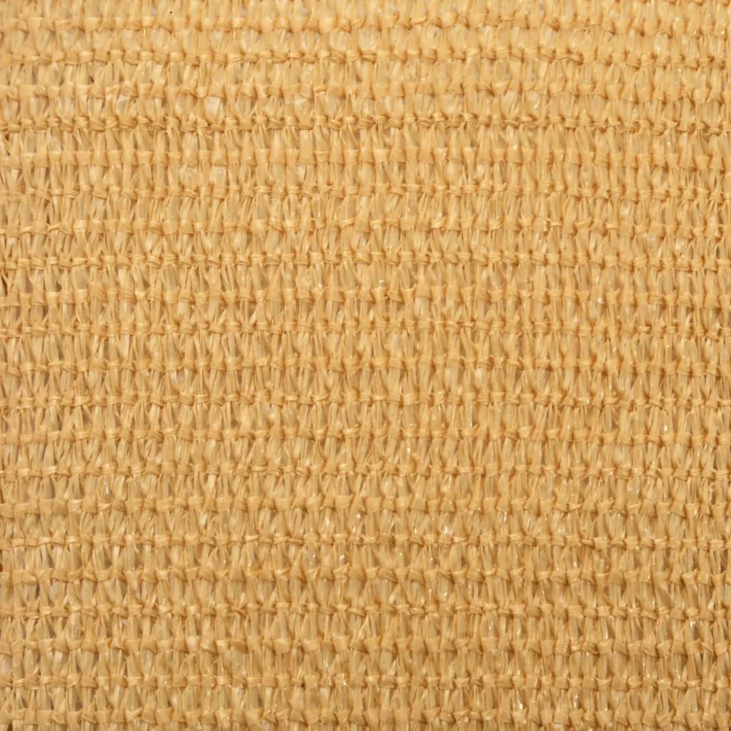 Vela Parasole 160 g/m² Quadrata Sabbia 7x7 m in HDPE