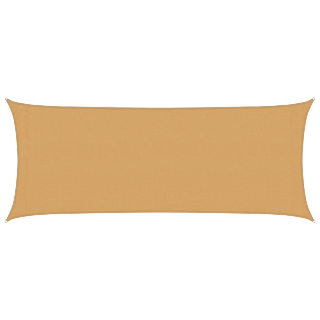 Vela Parasole 160 g/m² Rettangolare Sabbia 2x4,5 m in HDPE