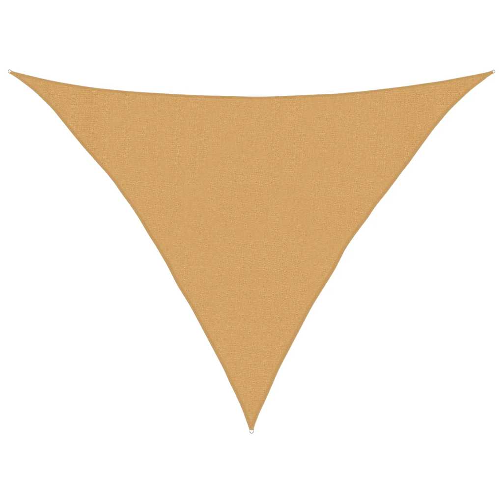 Vela Parasole 160 g/m² Triangolare Sabbia 3x3x4,2 m in HDPE