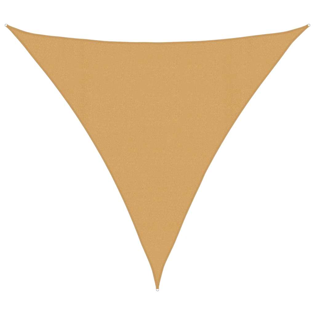 Vela Parasole 160 g/m² Triangolare Sabbia 4,5x4,5x4,5 m in HDPE