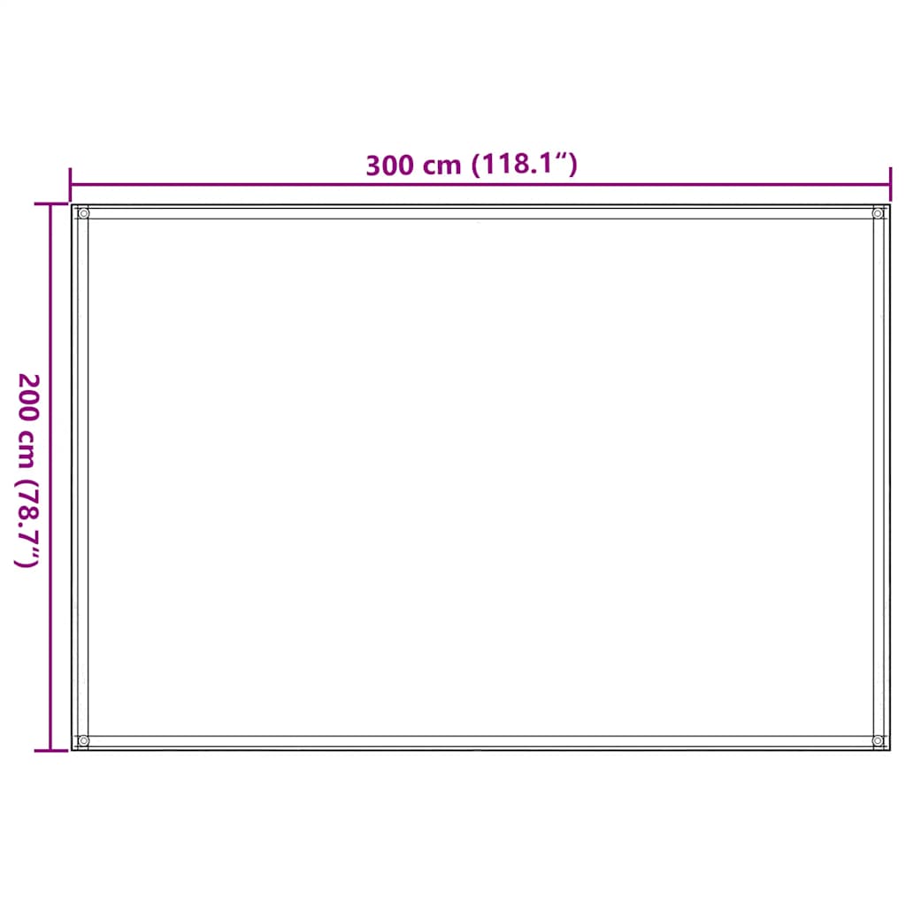 Tappeto da Tenda Sabbia 200x300 cm HDPE