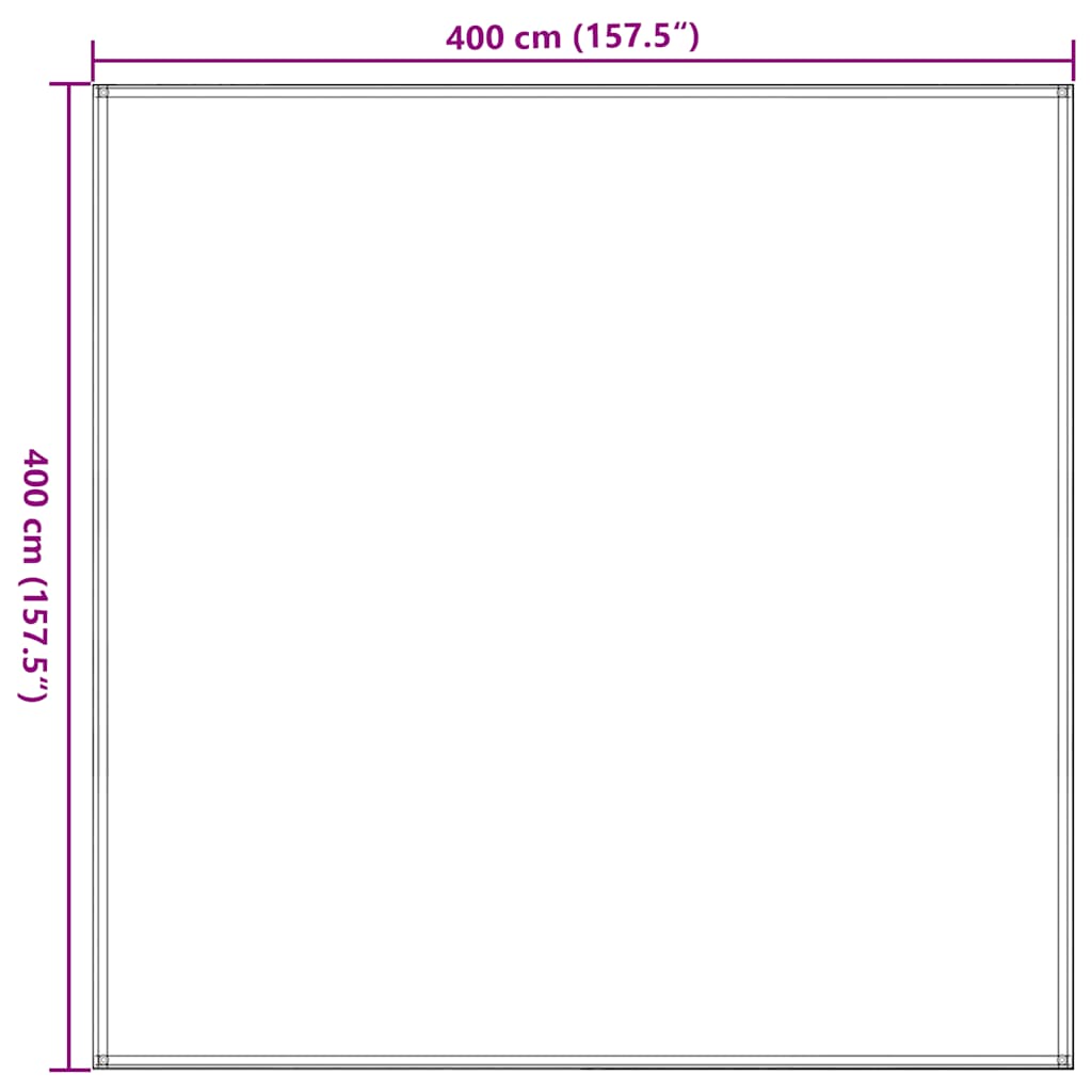 Tappeto da Tenda Sabbia 400x400 cm HDPE