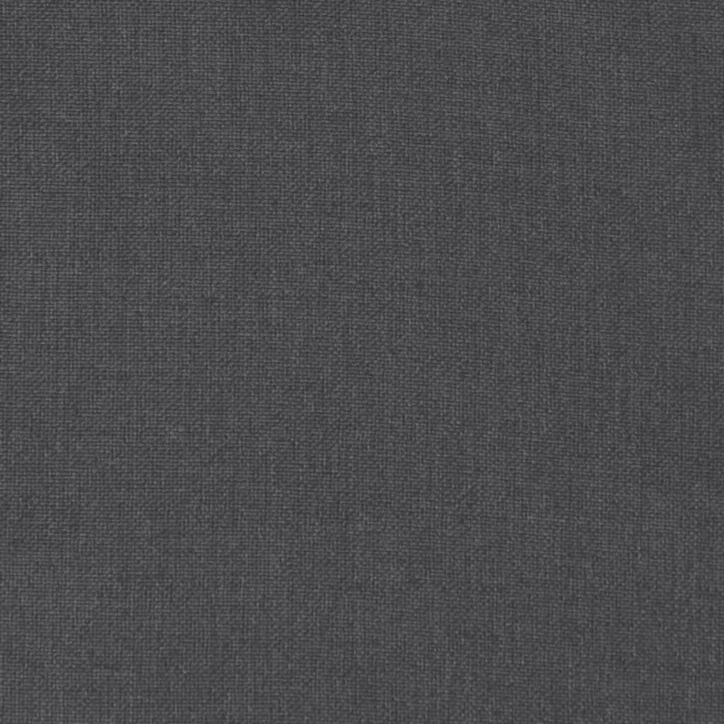 Cuscini Sedia Schiena Alta 6 Antracite Mélange 120x50x7 Tessuto